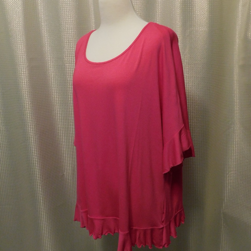 Ny Collection Plus Size Ruffle-Trim Top